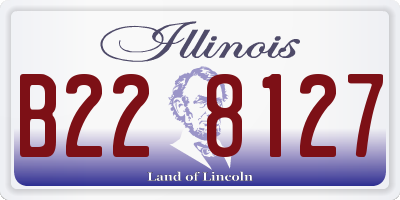 IL license plate B228127