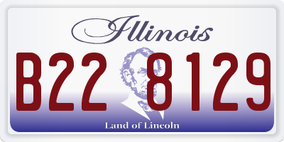 IL license plate B228129