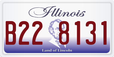 IL license plate B228131