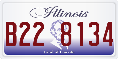 IL license plate B228134