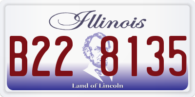 IL license plate B228135