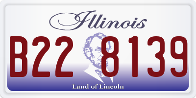 IL license plate B228139