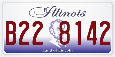 IL license plate B228142