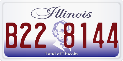 IL license plate B228144