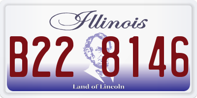 IL license plate B228146