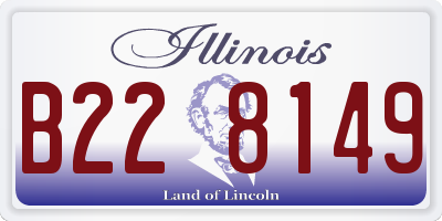 IL license plate B228149