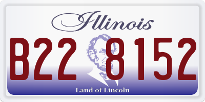IL license plate B228152