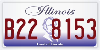 IL license plate B228153