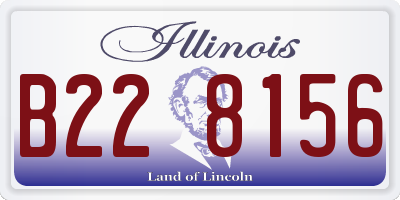 IL license plate B228156
