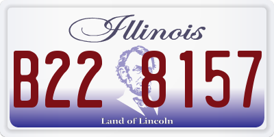 IL license plate B228157