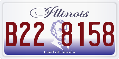 IL license plate B228158