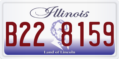 IL license plate B228159