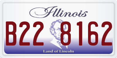 IL license plate B228162