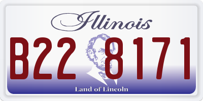 IL license plate B228171