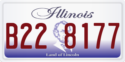 IL license plate B228177
