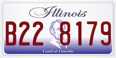 IL license plate B228179