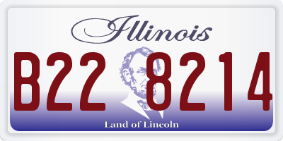 IL license plate B228214