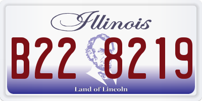IL license plate B228219