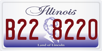 IL license plate B228220
