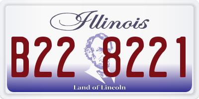 IL license plate B228221