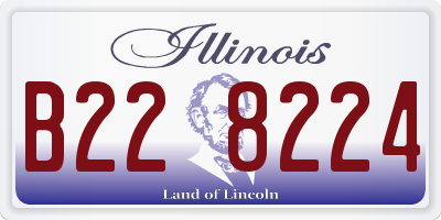 IL license plate B228224