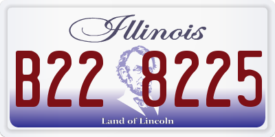 IL license plate B228225
