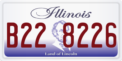 IL license plate B228226