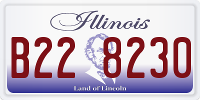 IL license plate B228230