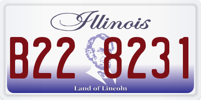 IL license plate B228231