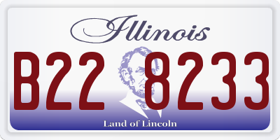 IL license plate B228233