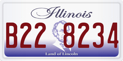 IL license plate B228234