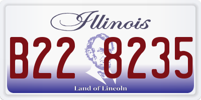 IL license plate B228235