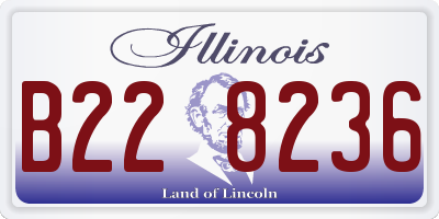 IL license plate B228236