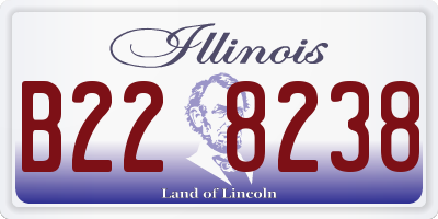 IL license plate B228238