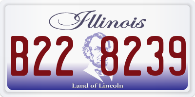 IL license plate B228239