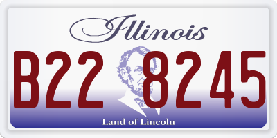 IL license plate B228245