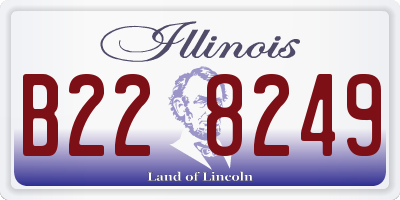 IL license plate B228249