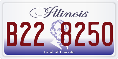 IL license plate B228250