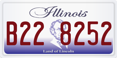 IL license plate B228252