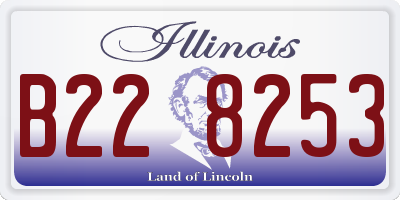 IL license plate B228253