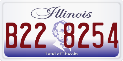 IL license plate B228254
