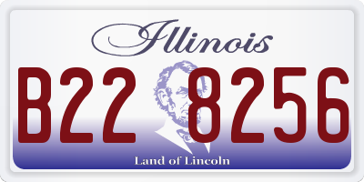 IL license plate B228256