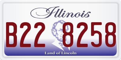 IL license plate B228258