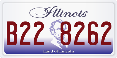 IL license plate B228262