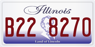 IL license plate B228270