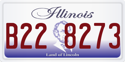 IL license plate B228273