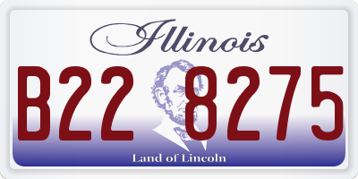 IL license plate B228275