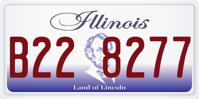 IL license plate B228277