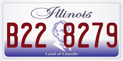 IL license plate B228279