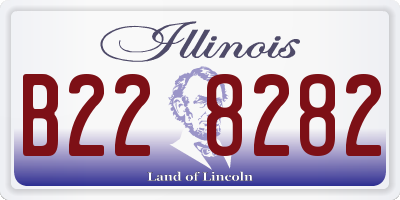 IL license plate B228282